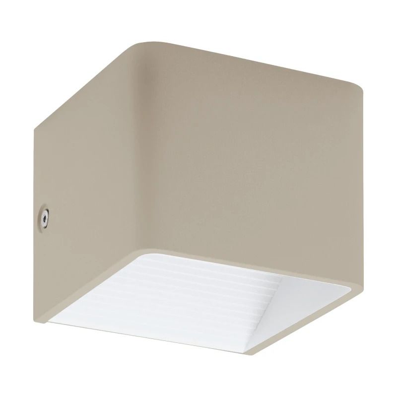 Eglo Wandlamp | SANIA 3 | LED L-120 3000K taupe/wit 5.5W IP20