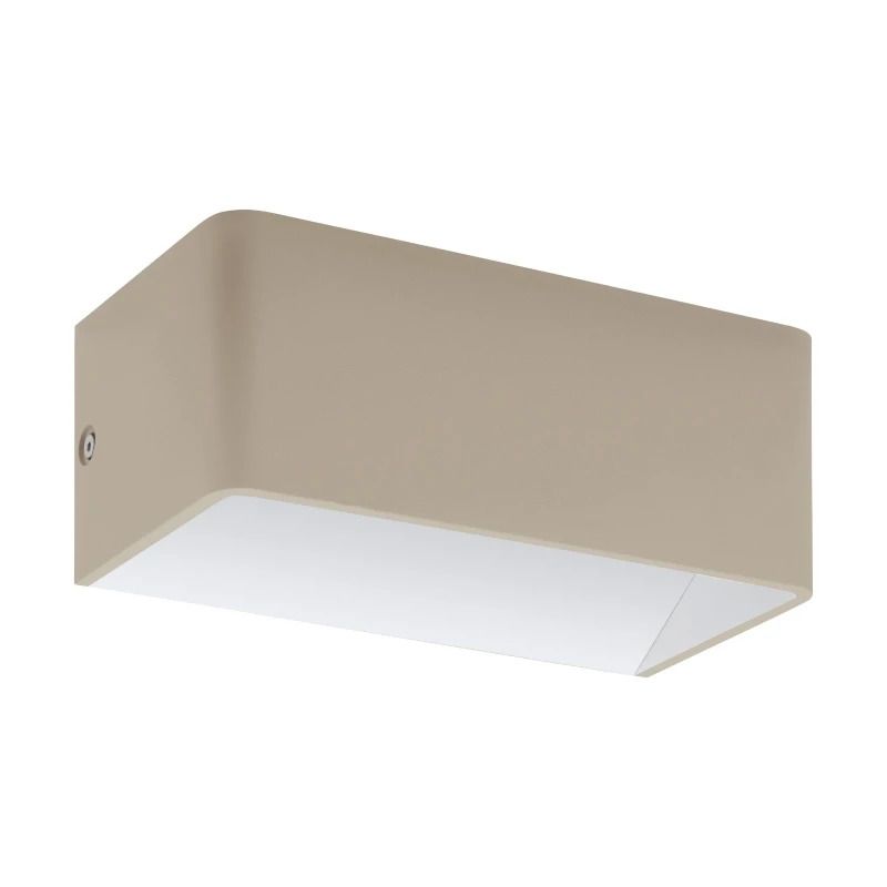 Eglo Wandlamp | SANIA 3 | LED L-200 3000K taupe/wit 10W IP20