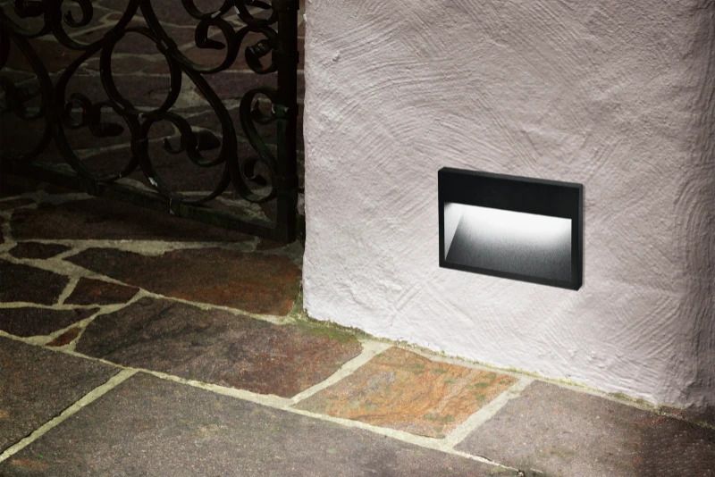 Eglo Wand inbouwlamp | 'ZIMBA PRO' LED 10W 3000K antraciet