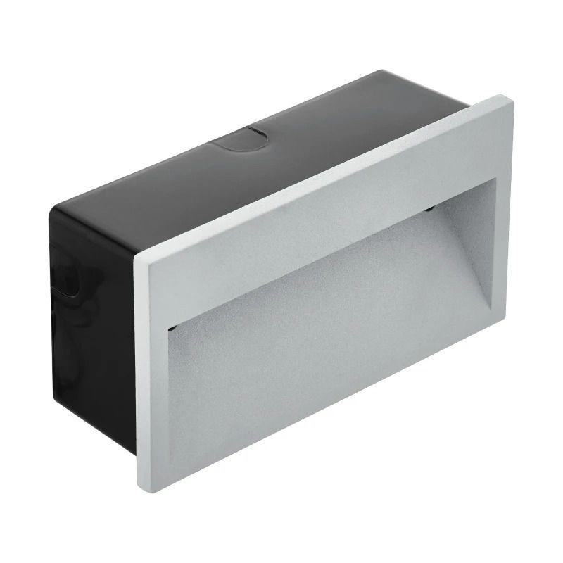 Eglo Wand inbouwlamp | 'ZIMBA PRO' LED 10W 3000K zilvergrijs