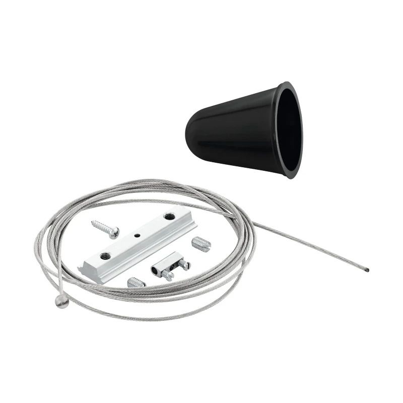 Eglo 1-Fase Rail | Pendel kabel 2000mm zwart