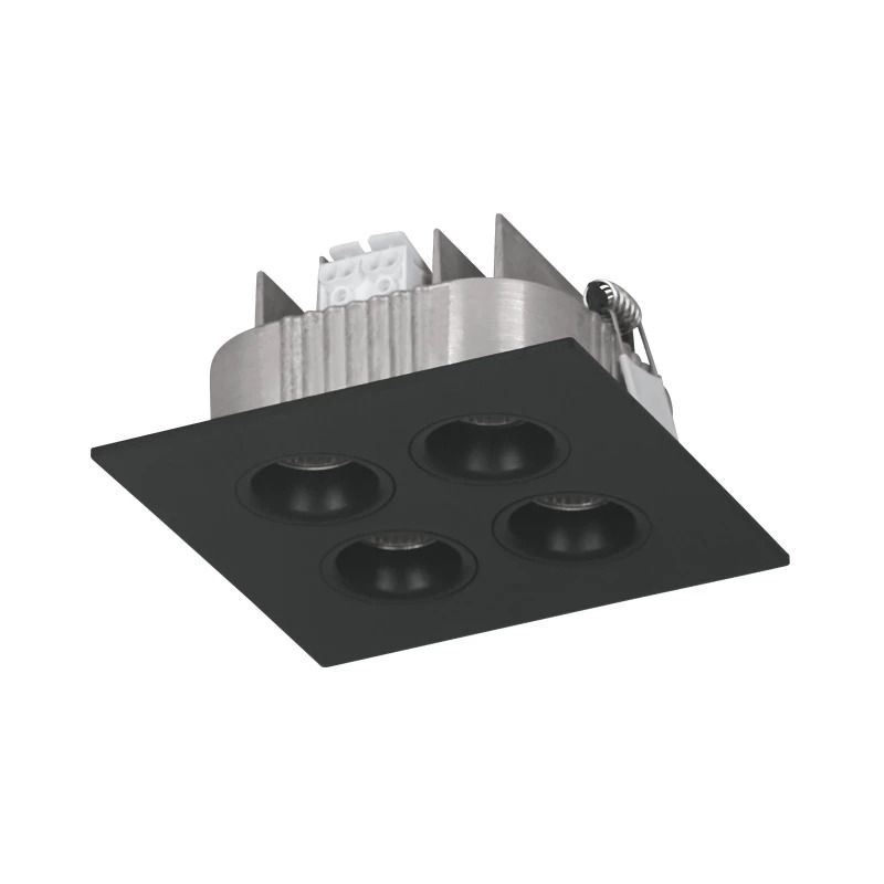 Eglo Inbouwspot | 'MIZATA' LED 13,2W 3000K zwart | IP20 Ømm