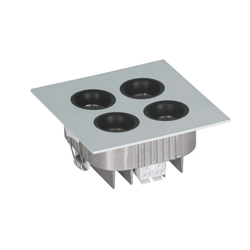 Eglo Inbouwspot | 'MIZATA' LED 13,2W 3000K zilvergrijs | IP20 Ømm