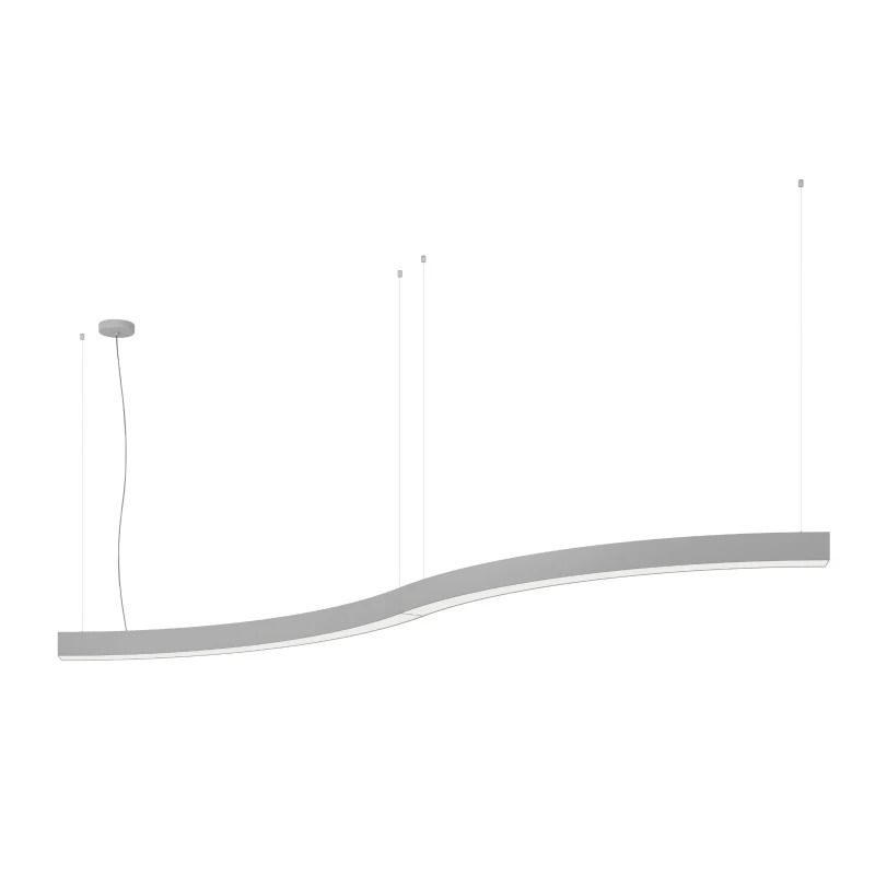 Eglo Hanglamp | PASTRENGO 3 | LED 32W 4000K L-1430 60° DALI zilvergrijs