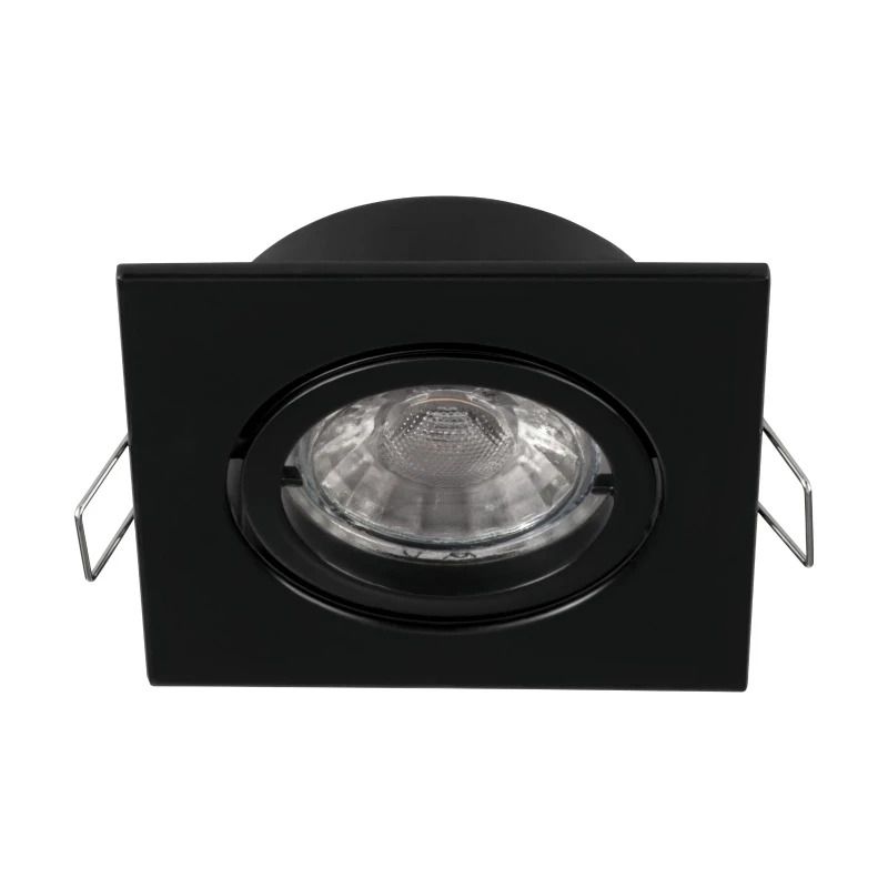 Eglo Inbouwspot Vierkant Ø68mm | 1X GU10 IP20 | Zwart