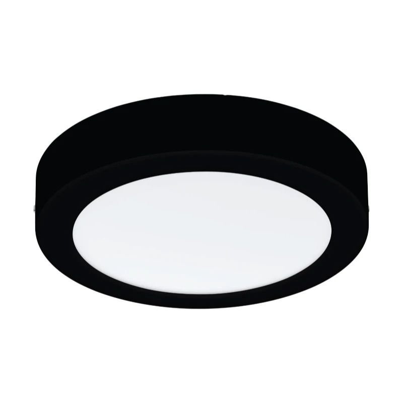 Eglo Plafond-downlighter | FUEVA PRO CCT | Ø225 zwart 14.5W IP20