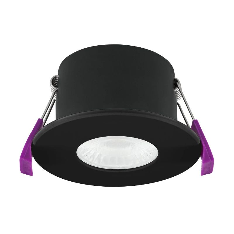 Eglo Inbouwspot | 'ALQUERIA' LED CCT IP65 zwart Ø70mm