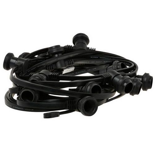 Prikkabel 50 Meter 64x E27 Fitting (Grote Fitting) Feestverlichting
