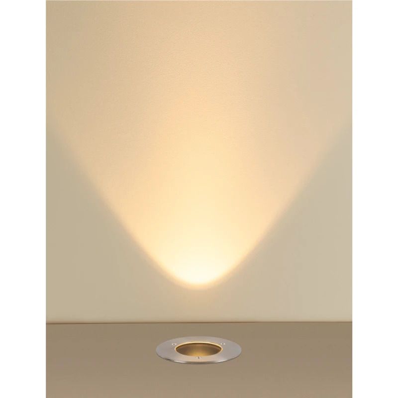 SLV LED Grondspot Ø130mm | 6.5W 3000K 450lm 830 DALI Dimbaar IP67 | DASAR