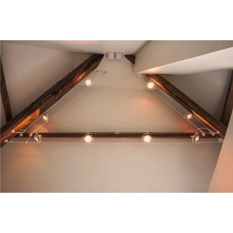 SLV Onderdeel | WANDHOUDER | voor TENSEO laagspanningskabelsysteem | lang | wit | 2 stuks