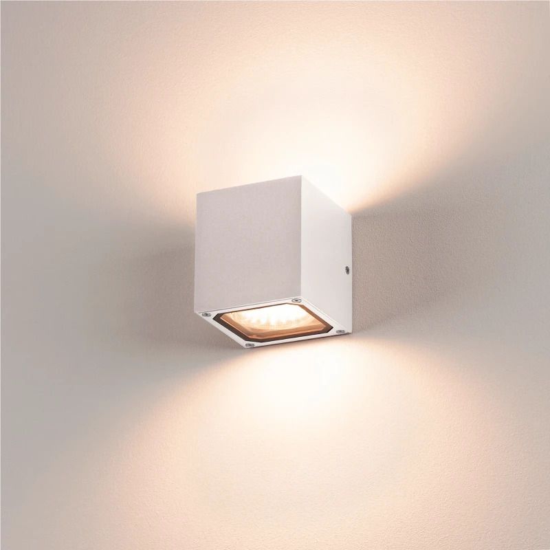 SLV LED Wandlamp | 2X GX53 Max 9W  | IP44 Wit | SITRA
