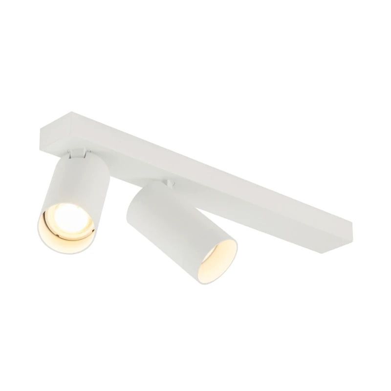 SLV LED Plafondlamp | 2X GU10 Max 10W  | IP20 Dimbaar Wit | KAMI