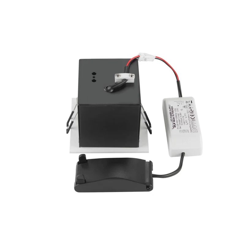 SLV LED Inbouwarmatuur Vierkant | 7.5W 3000K 770lm 930 IP20 | Dimbaar | KADUX