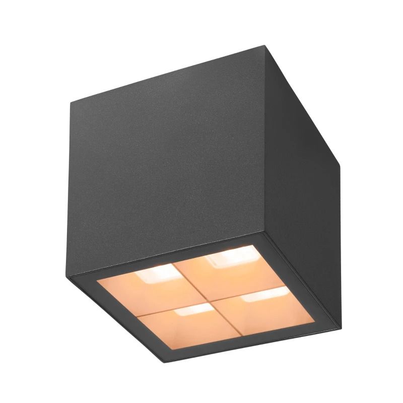 SLV LED Plafondlamp | 15W 2700K/3000K 1000lm 827/830 | IP65 Dimbaar | CUBE