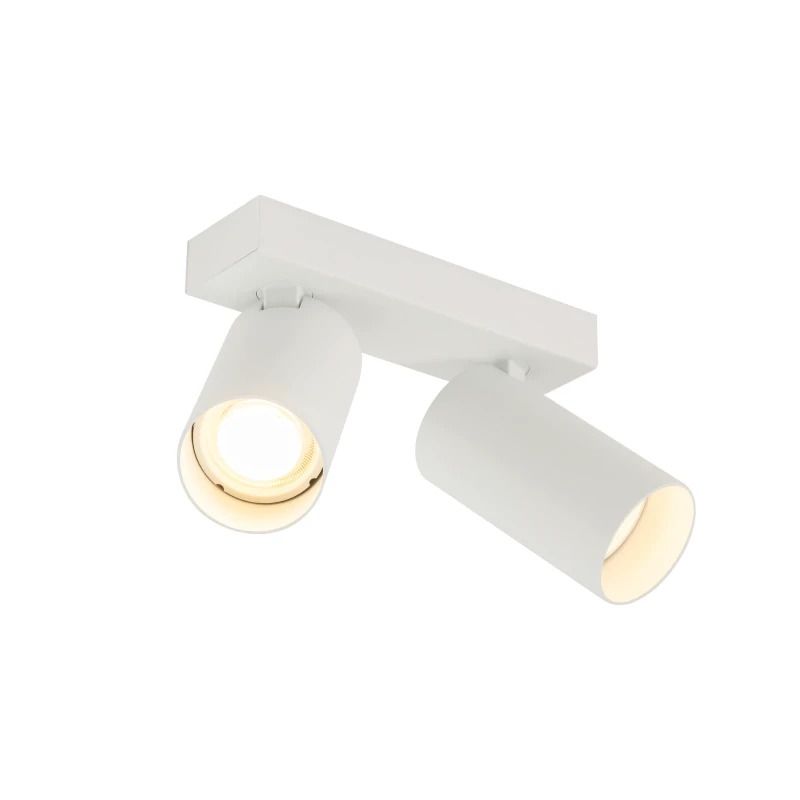 SLV LED Plafondlamp | 2X GU10 Max 10W  | IP20 Dimbaar Wit | KAMI