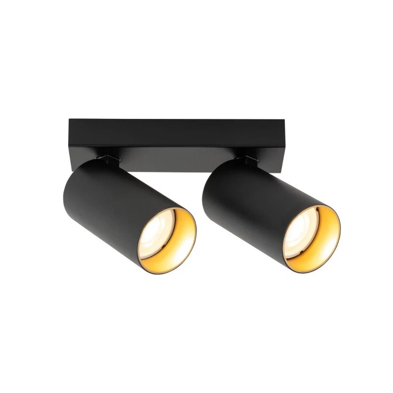 SLV LED Plafondlamp | 2X GU10 Max 10W | IP20 Dimbaar Zwart | KAMI