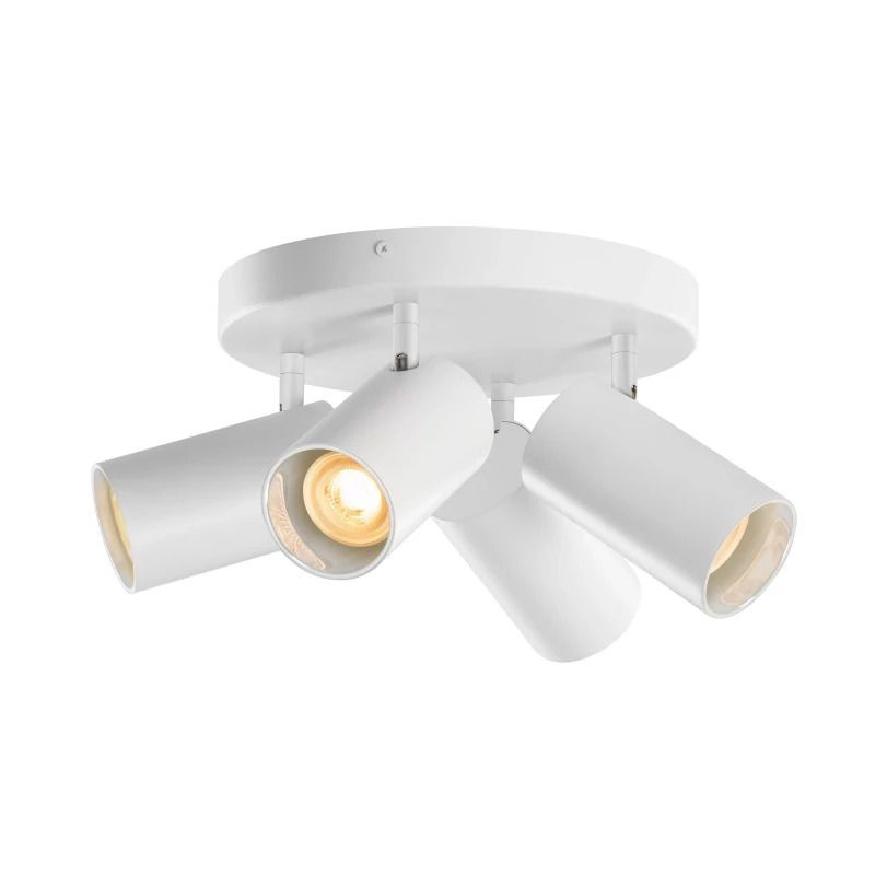 SLV LED Plafondlamp | 4X GU10 Max 10W  | IP20 Dimbaar Wit | ASTO