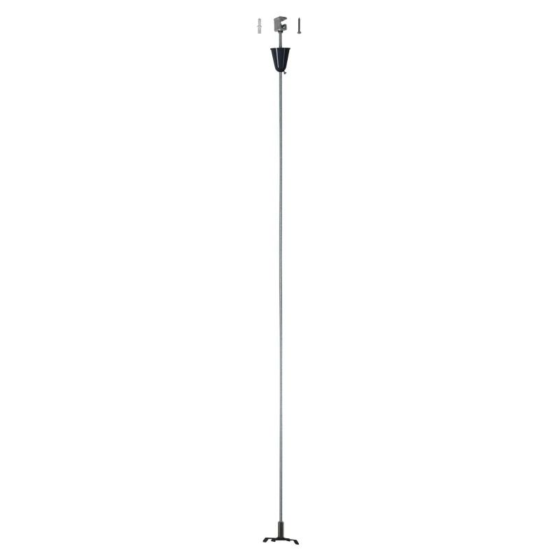 SLV Onderdeel | Draadkabelophangingset met stang voor S-TRACK 3-fase rails | zwart | 100