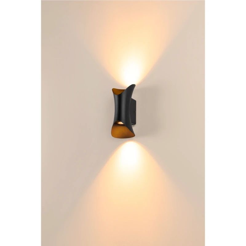 SLV LED Up-Downlighter | 7.5W 2700K 770lm 827 | IP65 Dimbaar Zwart | MODELA