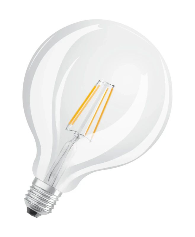 4x Osram E27 LED Globelamp | 6.5W 2700K 220V 827 806Lm | 300° Ø124mm