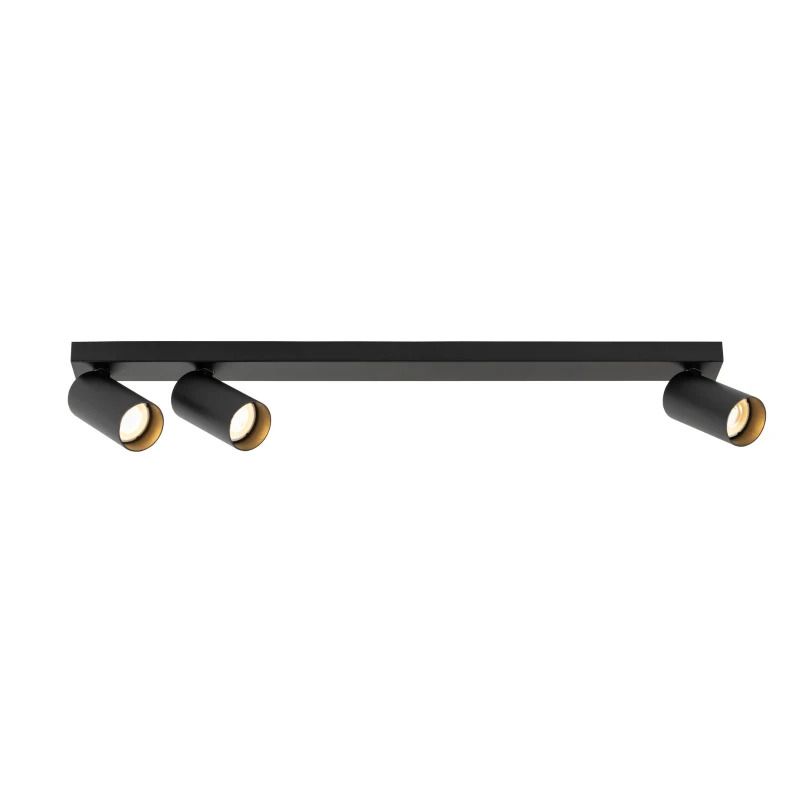 SLV LED Plafondlamp | 3X GU10 Max 10W | IP20 Dimbaar Zwart | KAMI