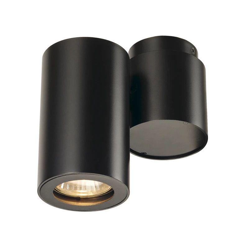SLV LED Plafond- Wandlamp | 1X GU10 Max 50W  | IP20 Dimbaar Zwart | ENOLA