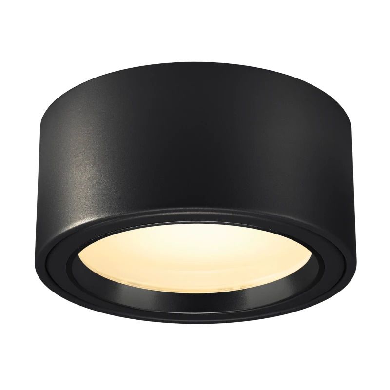 SLV LED Plafondlamp | 23W 3000K 1800lm 830 | IP20 Zwart | FERA