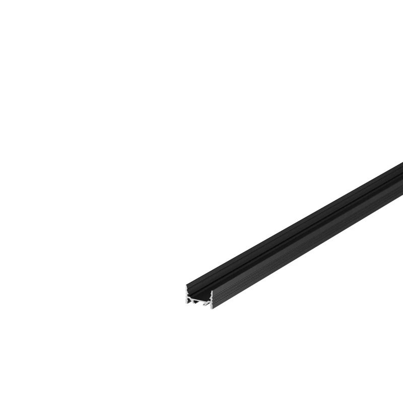 SLV Onderdeel | GRAZIA 20 LED opbouwprofiel | vlak | geribbeld | 3 m | zwart