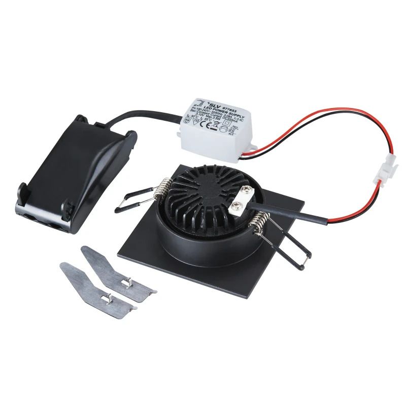 SLV LED Inbouwarmatuur Vierkant | 5.3W 3000K 300lm 830 IP20 | NEW TRIA