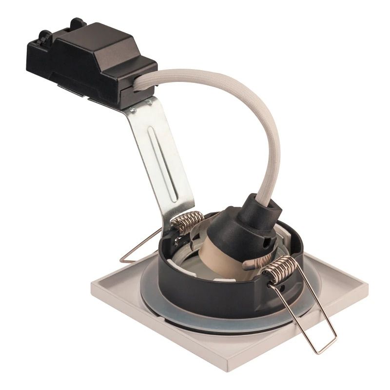 SLV LED Inbouwarmatuur Vierkant | 1X GU10 Max 50W IP65 | Dimbaar | DOLIX