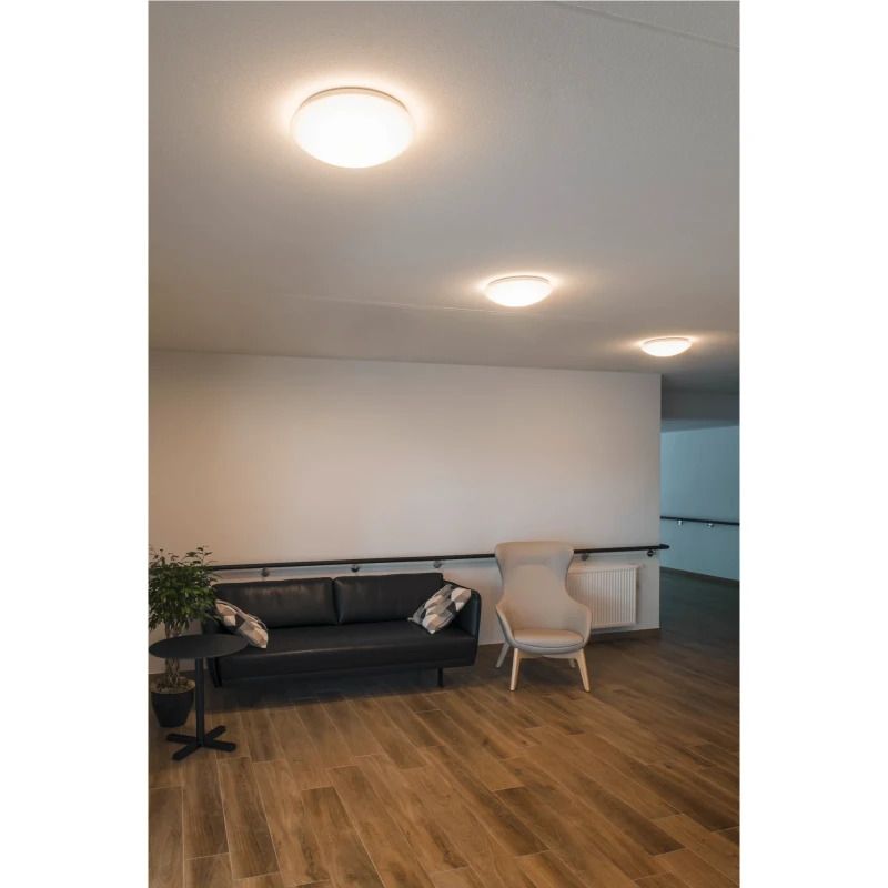 SLV LED Plafond- Wandlamp | 20W 3000K/4000K 2700lm 830/840 | IP44 Wit | LIPSY