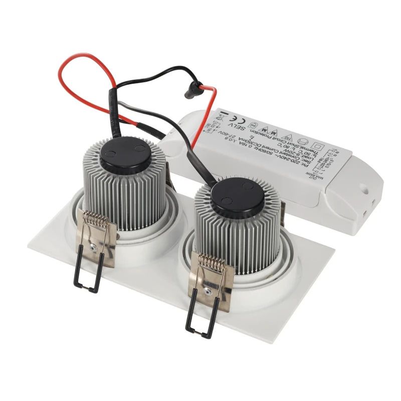 SLV LED Inbouwarmatuur Vierkant | 14W 3000K 1250lm 830 IP20 | NEW TRIA