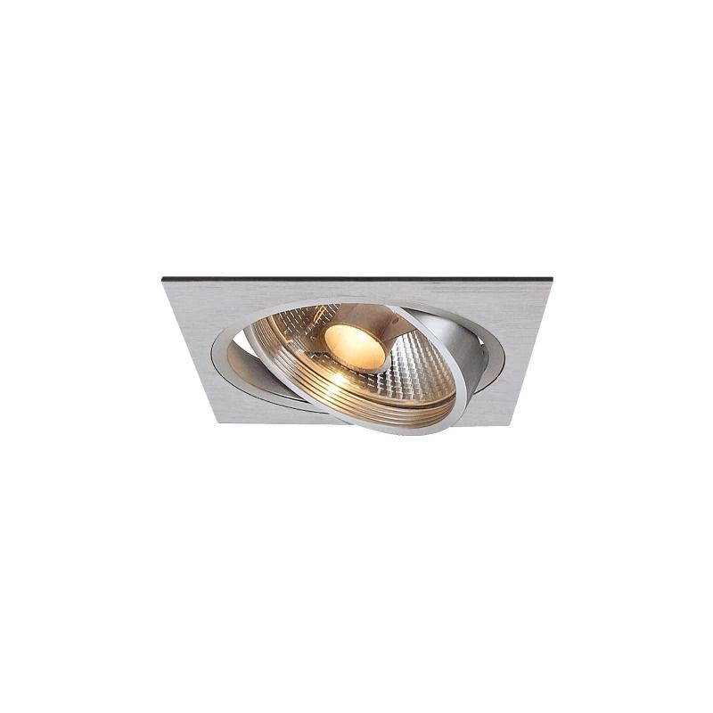 SLV LED Inbouwarmatuur Vierkant | 1X GU10 Max 75W IP20 | Dimbaar | NEW TRIA