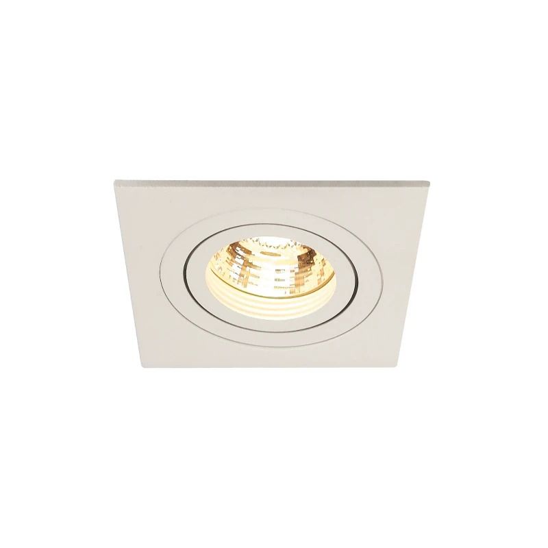 SLV LED Inbouwarmatuur Vierkant | 1X GU10 Max 50W IP20 | Dimbaar | NEW TRIA