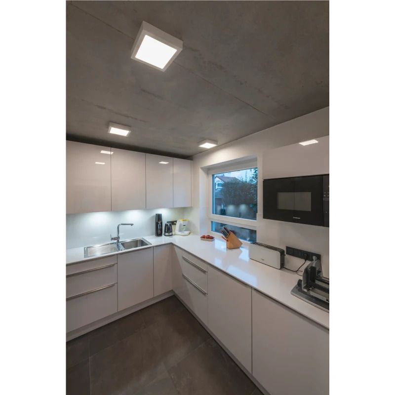 SLV LED Plafond- Wandlamp | 15W 4000K 1240lm 940 | IP20 Dimbaar Wit | SENSER