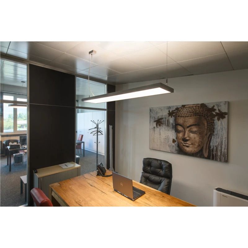 SLV LED Pendelarmatuur | 50W 4000K 6100lm 840 | IP20 DALI Dimbaar | WORKLIGHT