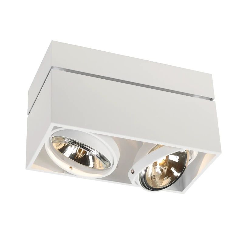 SLV LED Plafondlamp | 2X G53 Max 50W  | IP20 Dimbaar Wit | KARDAMOD