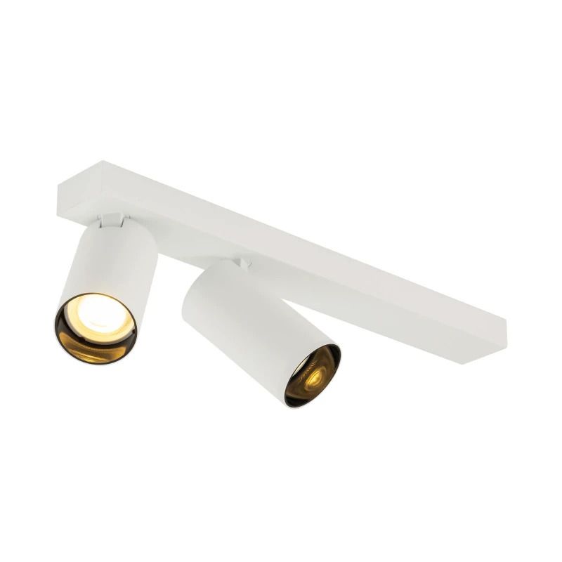 SLV LED Plafondlamp | 2X GU10 Max 10W  | IP20 Dimbaar Wit | KAMI