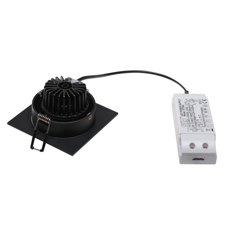 SLV LED Inbouwarmatuur Vierkant | 8W 2700K 645lm 827 IP20 | NEW TRIA