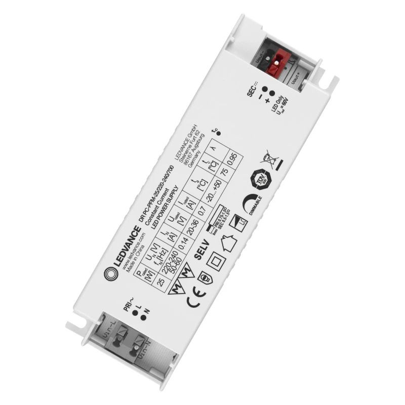 Ledvance LED Driver | 700mA 25W 20V/36V | Dimbaar IP20