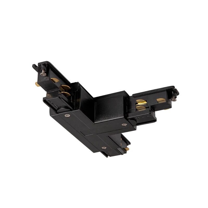 SLV Onderdeel | S-TRACK T-verbinder aarde binnen, rechts, DALI, PHASE, zwart | S-TRACK SYSTEM