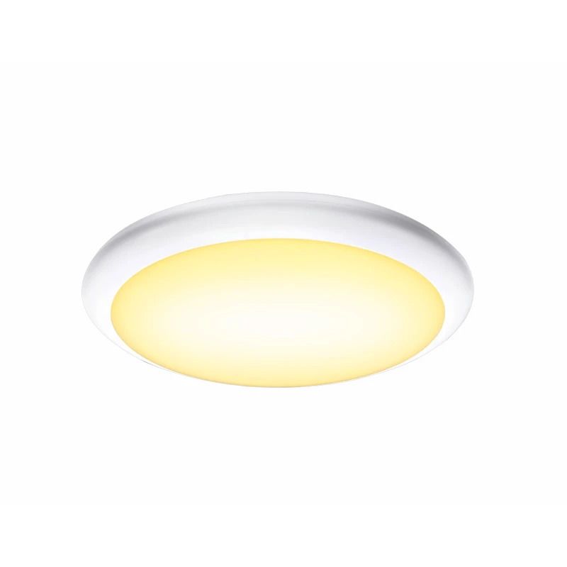SLV LED Plafond- Wandlamp | 13W 3000K/4000K 1050lm 830/840 | IP65 Sensor Wit | RUBA