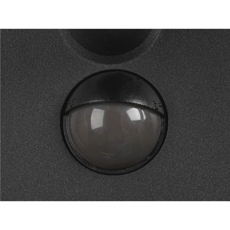 SLV LED Wandlamp | 10W 3000K 950lm 830 | IP54 Sensor Zwart | RING