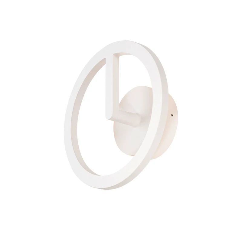 SLV LED Wandlamp | 10W 3000K 950lm 830 | IP65 Dimbaar Wit | RING
