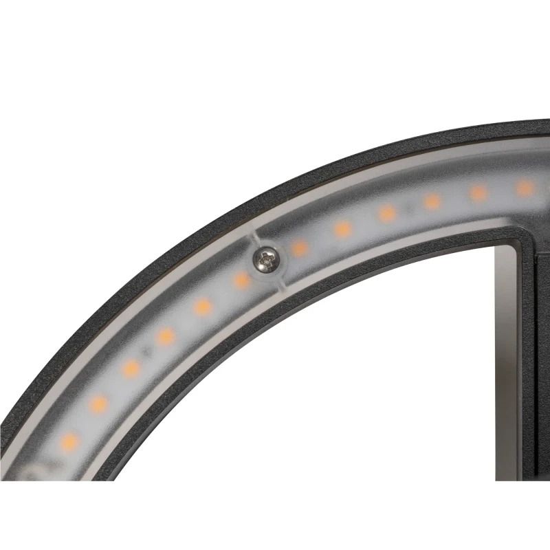 SLV LED Wandlamp | 10W 3000K 950lm 830 | IP65 Dimbaar Zwart | RING