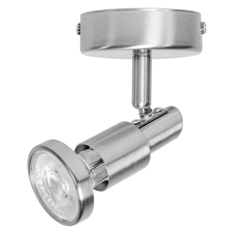 Ledvance LED Armatuur GU10 | LED SPOT BRUSHED SILVER GU10 2.6W 2700K