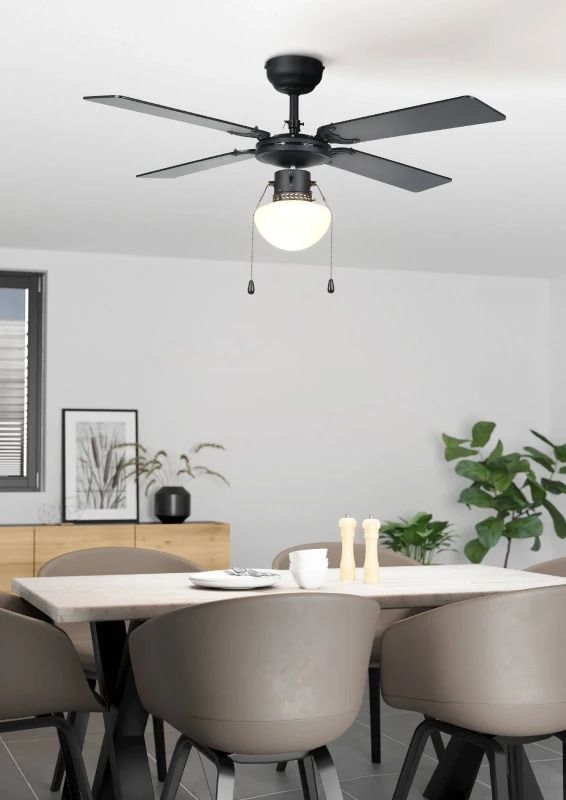 Plafondventilator Eglo Fortaleza | 106.6cm | Indoor | zwart-mat