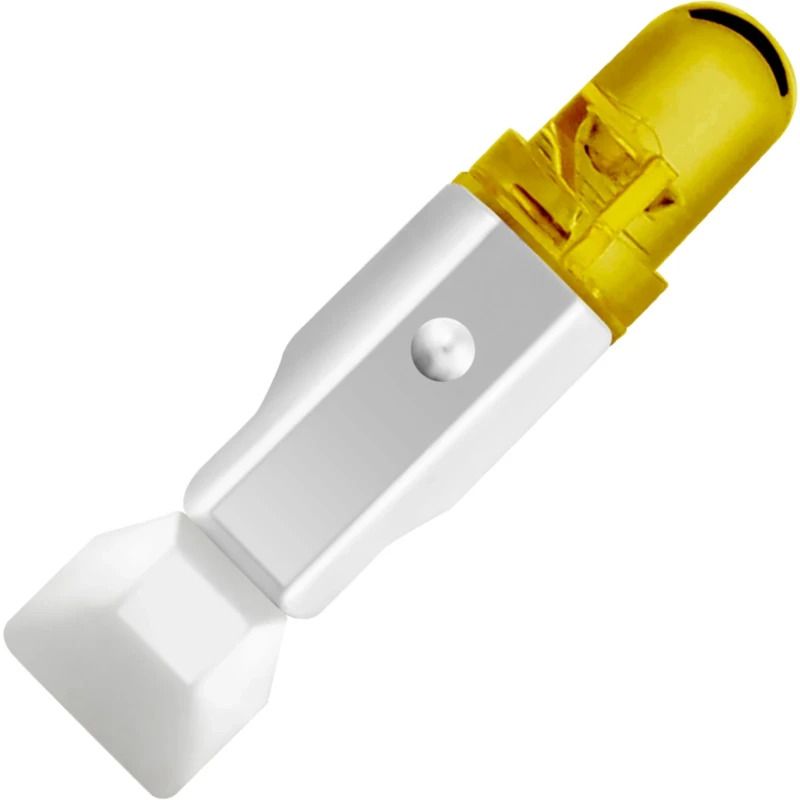 Schiefer T4.5 LED Lamp | 0.48W 28V 10mA Geel | 4.5x16mm | 10 stuks