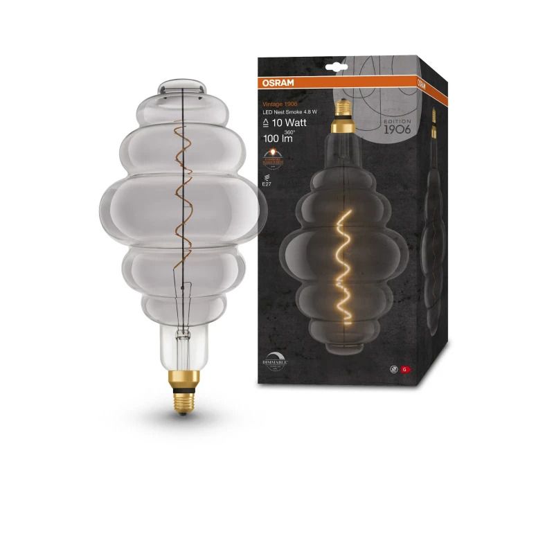 4x Osram E27 LED Kaarslamp | 4.8W 1800K 220V/240V 818 100Lm | 320° Dimbaar