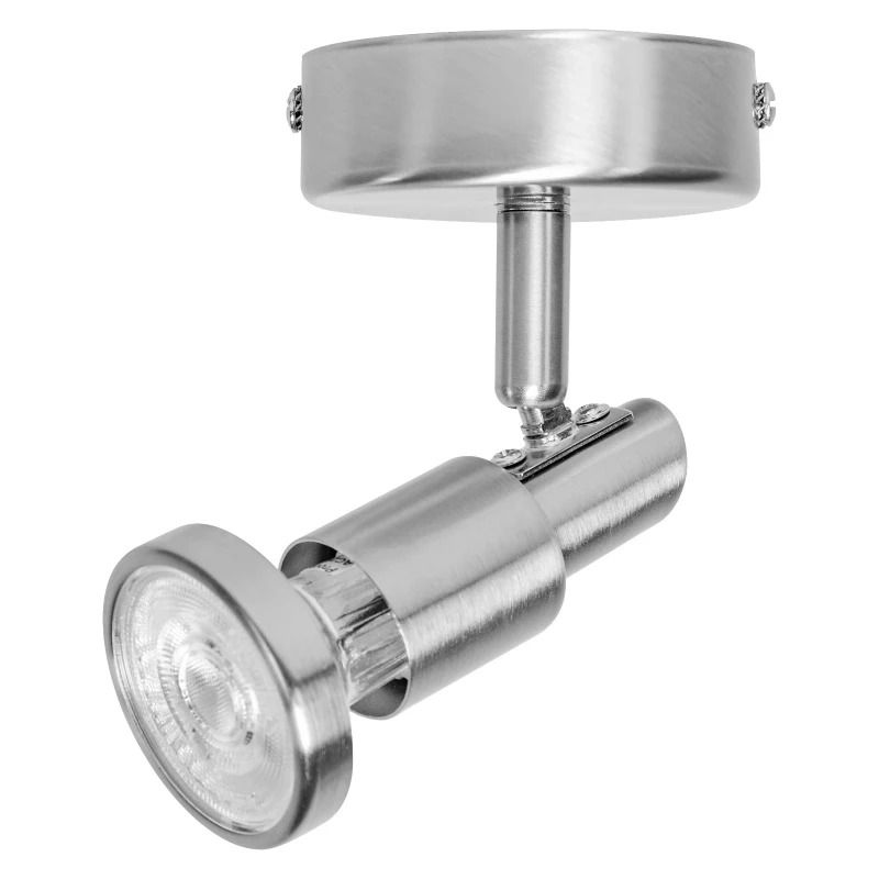Ledvance LED Armatuur GU10 | LED SPOT BRUSHED SILVER GU10 2.6W 2700K